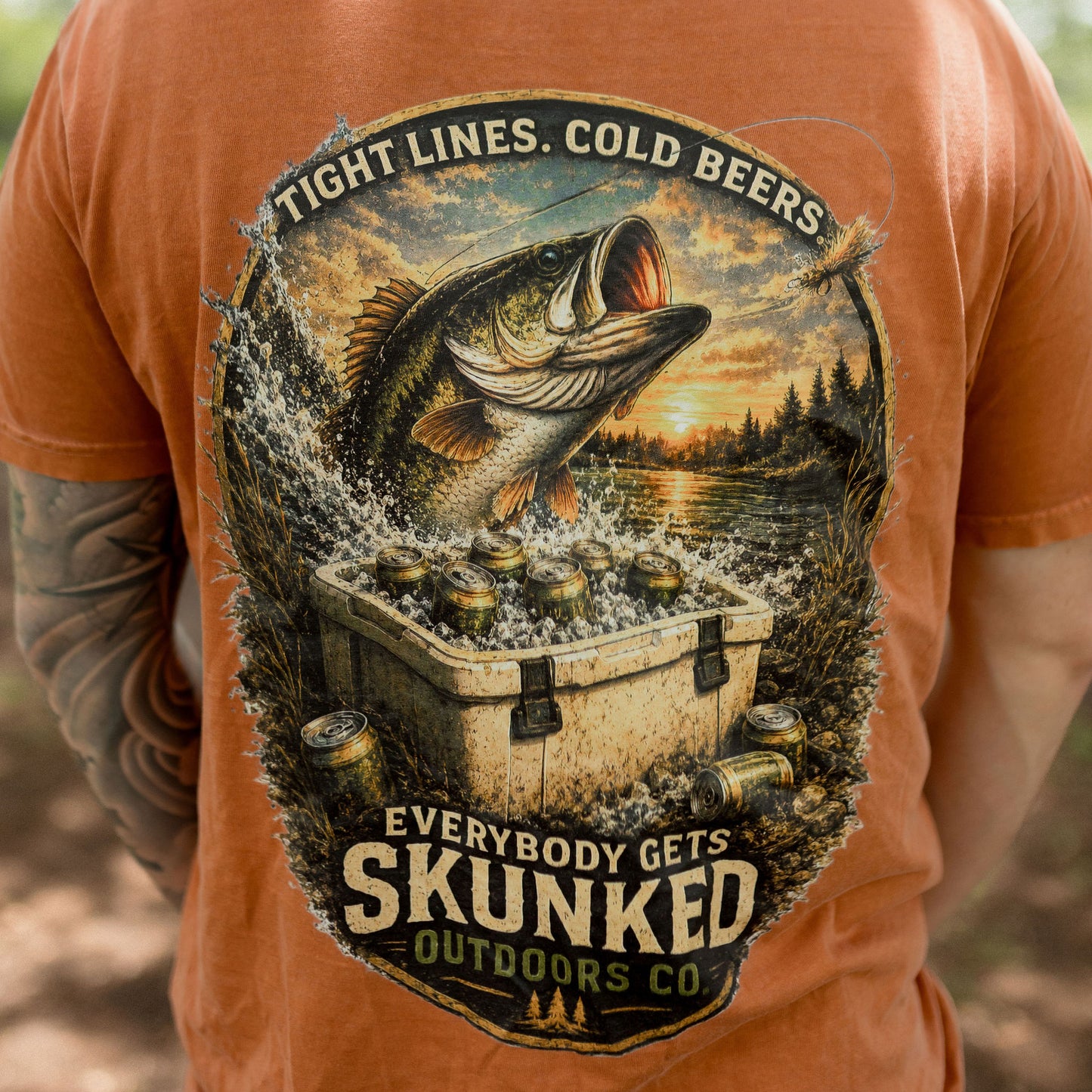 Bass Fishing Graphic Tee